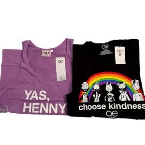 Queer Eye T-Shirts Pride, RAINBOW, 2 Total, Choose Kindness Adult Size XL NWT